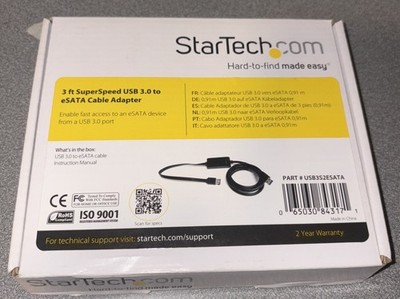 StarTech 3 ft SuperSpeed USB 3.0 to eSATA Cable Adapter