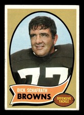 1970 Topps Dick Schafrath #143 Cleveland Browns