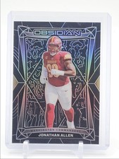 JONATHAN ALLEN 2024 OBSIDIAN FOOTBALL ELECTRIC ETCH COMMANDERS B Q5454