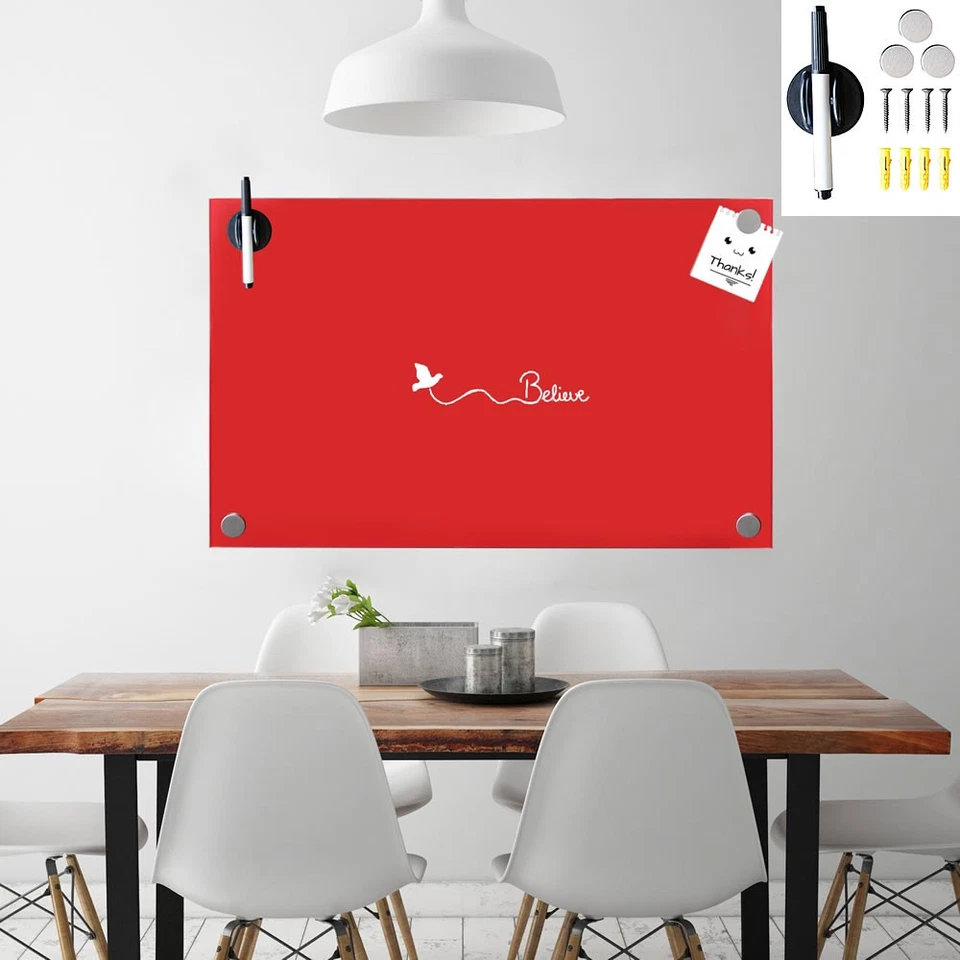 Magnettafel Memoboard Glastafel Magnetpinnwand Magnetboard Glasmagnettafel Tafel - Bild 2 von 4