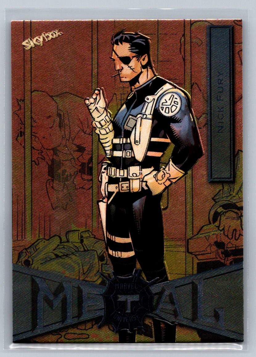 2021 SkyBox Metal Universe Marvel Spider-Man #61 Nick Fury | eBay