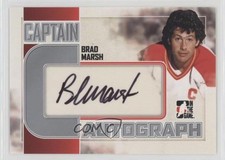 2011-12 ITG Captain-C Series Auto Silver Brad Marsh #A-BM Auto v6h