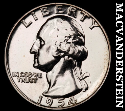 1954 Washington Quarter- Silver- Choice Gem Proof Luster No Reserve #J271