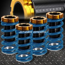 For 88-00 Civic Eg Ekdc Lowering Black Scaled Suspension Coilover Blue Spring