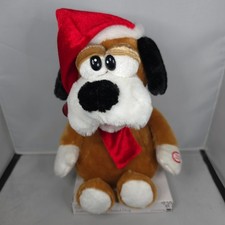 BNIB B&Q Christmas - Animated Singing Hound Dog - Animatronic Plush Toy 10" Rare