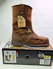 Georgia Athens Steel Toe Waterproof Wellington Work Boots - G4603 - Men's: 12W