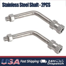 For Aka Bull Horns Universal Cb Radio Antenna Shaft - Stainless Steel - 2pcpair