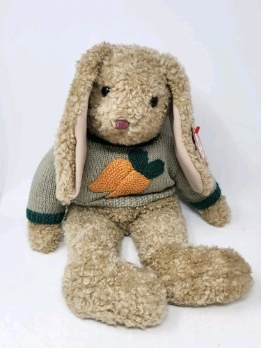 Vintage TY Beanie Baby Classic Curly Bunny Rabbit 1991 Large Plush 18"