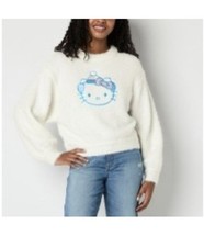 Juniors Hello Kitty Snow Angel Eyelash Pullover Sweater Size XXL