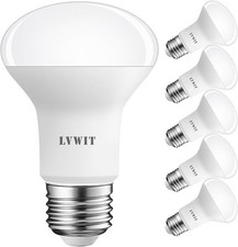 LVWIT Reflector E27 LED Bulb, R63 Spotlight Bulbs,Warm White 2700K,806Lm,8W Repl
