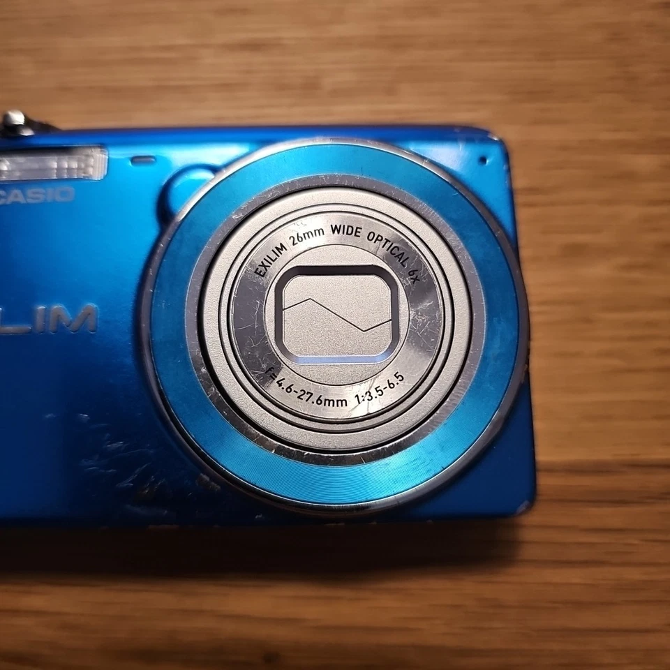 Digitalkamera CASIO Exilim Ex-ZS20 Blau Leicht Abgenutzt Kratzer Cam Getestet - Bild 3 von 4