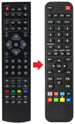Fernbedienung geeignet für SILVA LED2690DVB-C