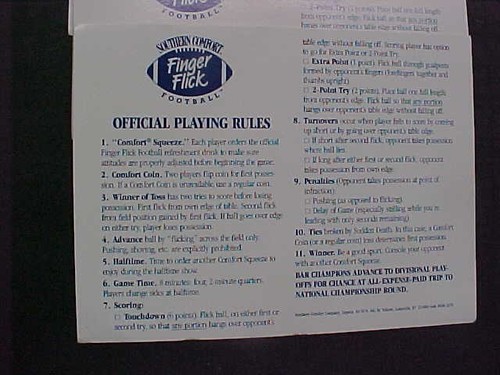 4-Sätze Southern Comfort Finger Flick Fußball Spiele Neu in Tüten. Sehr selten - Bild 5 von 6