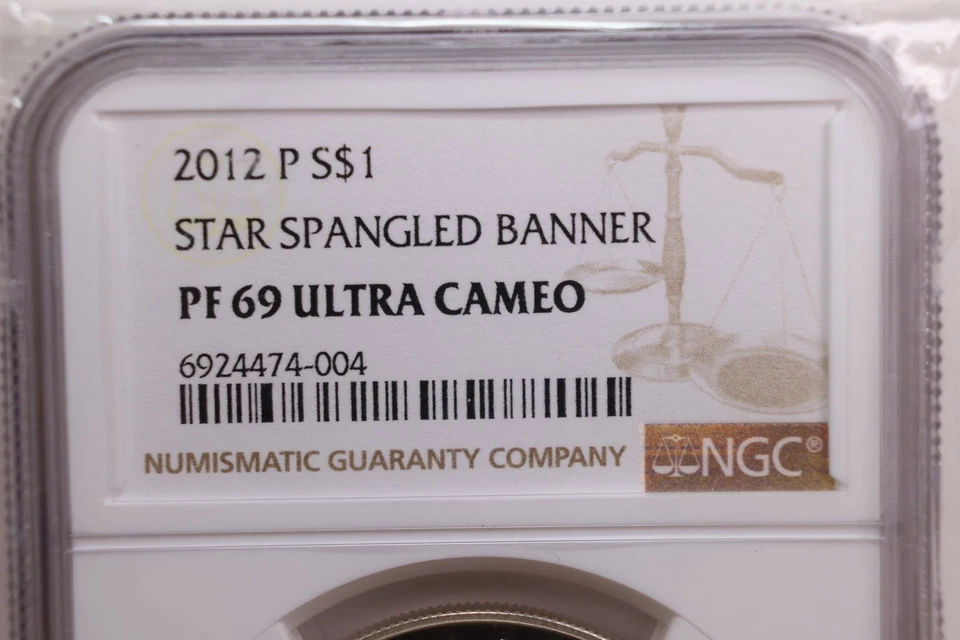 2012-P Star Spangled Banner, Silver Commemorative, NGC PF69., #GMC019 - Image 2 of 3