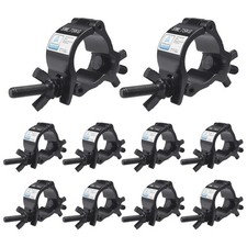 10 PCS Black Aluminum Stage Light Truss Clamps 165lb Fits 3540mm OD Tube