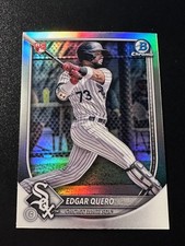 2025 Bowman Chrome Red Logo Variation Rookie Edgar Quero #88 Refractor White Sox