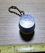 Vintage Trenton Beverage Co Ballantines Beer Advertising Coin Holder Keychain