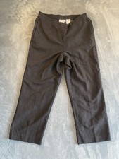 Alfred Dunner Pants Women  s 10P Black Petite Pull On Elastic Pockets Comfort