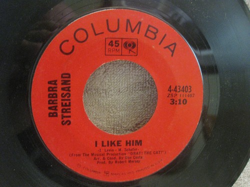 Barbra Streisand – He Touched Me (1965) Columbia vinyl 45 very good shape - Picture 4 of 4
