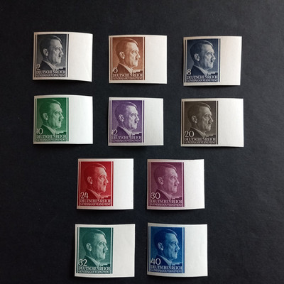 DEUTSCHLAND OCC. POLEN 1941 / HITLER BILDNISSE - NR. 10 WERTE UNBESCHÄDIGT POSTFRISCH **