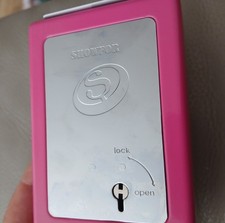 Pink Casino/ Bingo Winnings Cash Lock Box With Keys Pocket Sized.