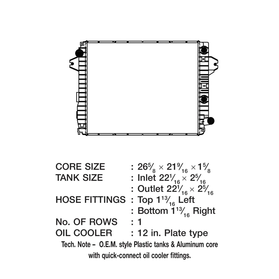 Radiador de rendimiento CSF 3663 para Ram 2500 3500 4500 5500 2013-2018 6,7 L diésel Foto 3 de 4