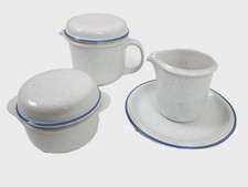 Thomas Family Blue Milchkännchen Zuckerdose mit Deckel größeres Kännchen Tee