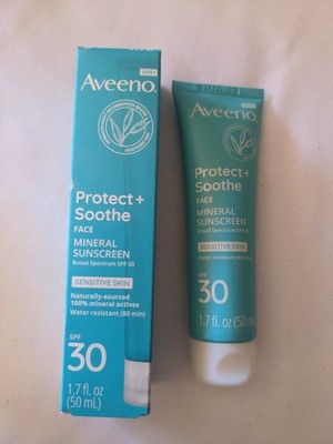 Aveeno Protect + Soothe Face Mineral Sunscreen Broad Spectrum SPF 30 DISCONTINUE