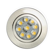 Small Metal Downlight Chrome Finish (12V / 1W / Warm White / IP20)