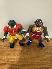Playmates TMNT Teenage Mutant Ninja Turtles TD Tossin Leo & Powerliftin Don Set