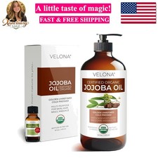 Jojoba Oil USDA Certified Organic - 16 Fl Oz in Glass Bottle  100 Pure and ...