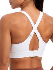 Supportive Sports Bra Adjustable Straps Plus Size Workout Running High Impact...