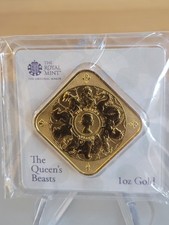 2025 Queens Beasts 1oz Gold Completer Bar 4250.00 per troy oz
