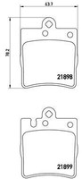 2X Brembo Bremsbelagsatz, Scheibenbremse P 50 033 FüR MERCEDES-BENZ
