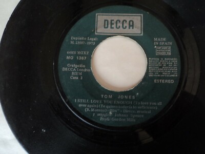 Tom Jones - I Still Love You Enough - RARE SPANISH  pressing 