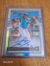 2020 Panini Optic Isan Diaz Rated Rookie Holo Prizm Auto #RRS-ID Marlins
