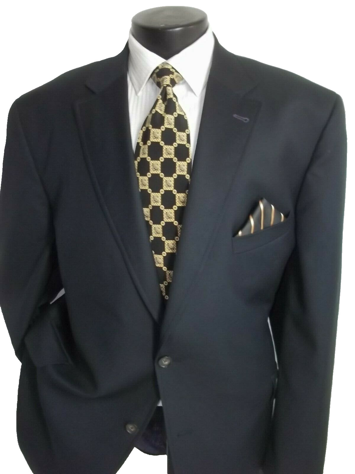 / Ted Baker Solid Black 2Button Side Vents Woo Bl… - image 4