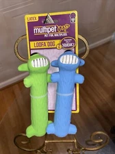 Multipet Original Loofa  Set Of Set Dog Latex Ruff 6" Dog Toy.