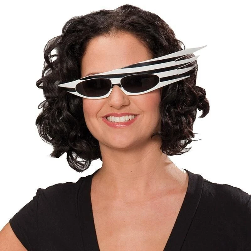 PARTYXPEOPLE KARNEVAL FASCHING ZUBEHÖR BRILLE CRAZY 80ER JAHRE NEU