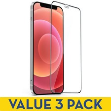 3-Pack Full Coverage Premium 2.5D Round Edge HD Tempered Glass Screen Protector