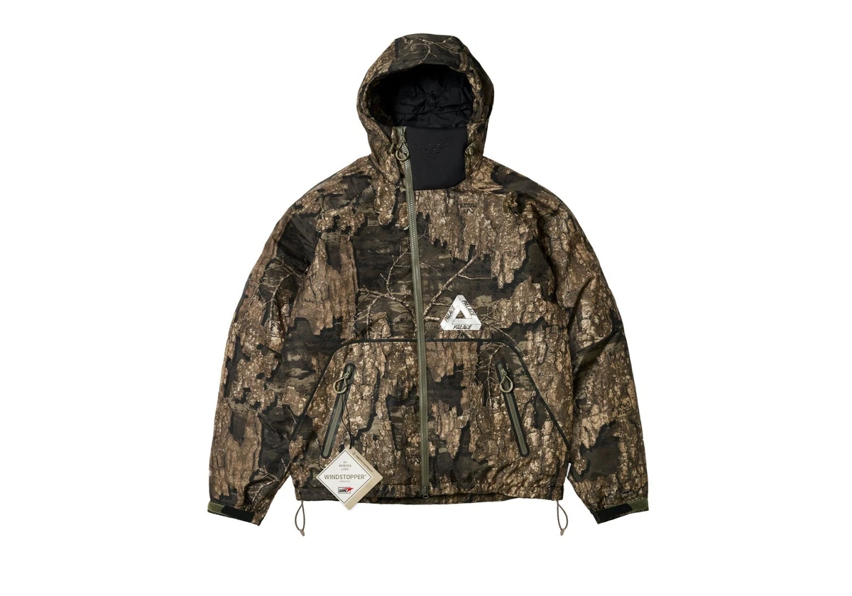 Palace Skateboards GORE-TEX WINDSTOPPER MASK JACKET REALTREE CAMO SIZE M  MEDIUM