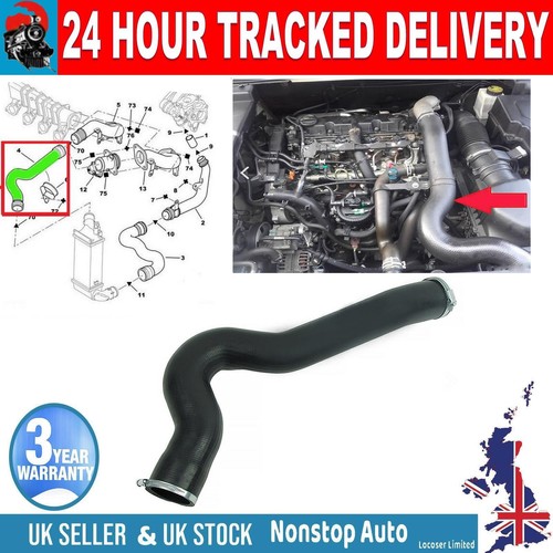 Intercooler Turbo Hose Pipe For Citroen C4 Mk1 C5 Mk2 Mk3 Peugeot 307 407 0382EL | UK