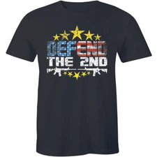 Defend the 2nd Second Amendment T-shirt Gun AR-15 USA NRA Pro 2A Men's Tee