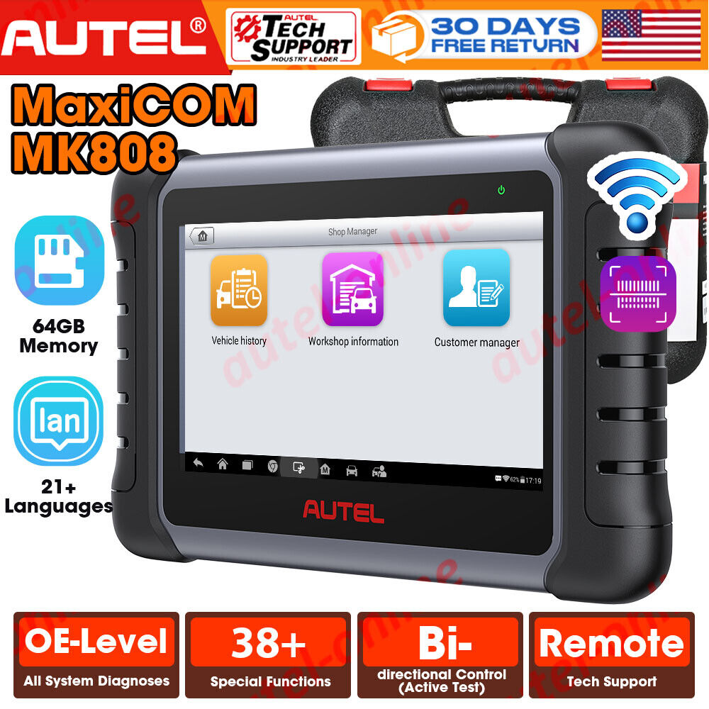 Autel Scanner MaxiCOM MK808 PRO OBD2 Code Reader Diagnostic Tool Key Coding TPMS