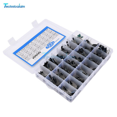 200PCs 0.1UF 50V-220UF 10V / 500PCs 0.1uF-1000uF 16V-50V Electrolytic Capacitors