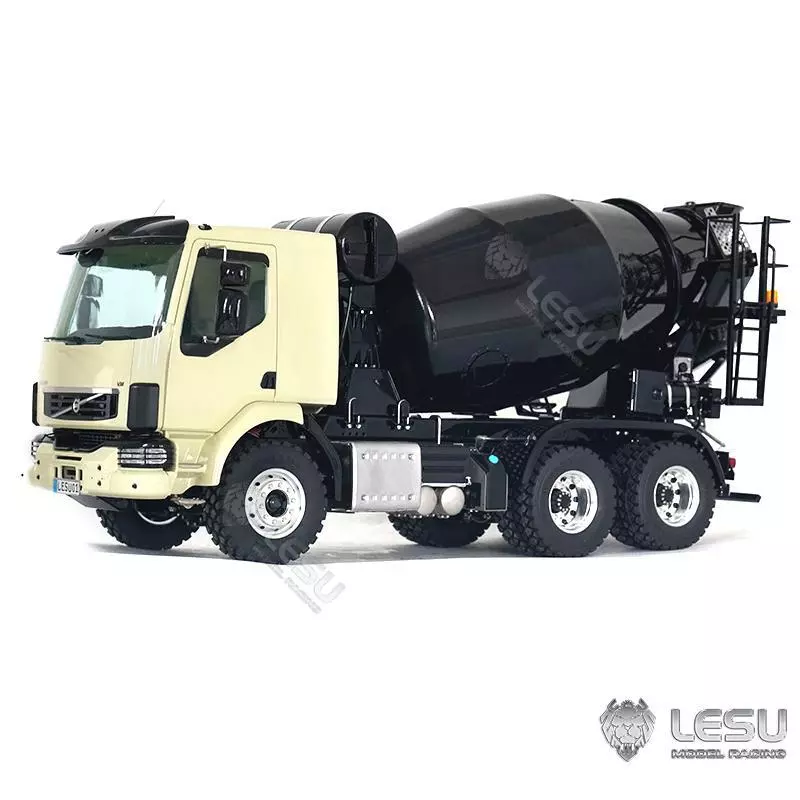 In Stock LESU 1 14 6x6 Metal RC Concrete Car Mixer Truck W Light