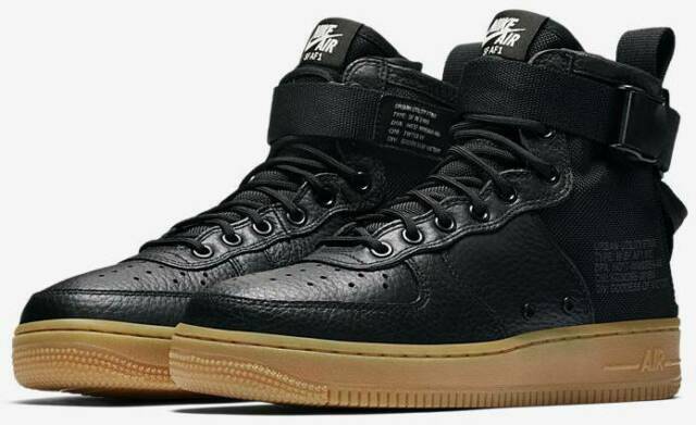sf air force 1 mid black