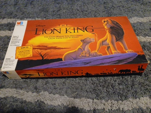 VINTAGE The Lion King Game COMPLETE Milton Bradley 1993 Disney Simba Mufasa