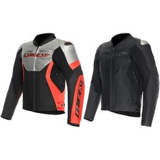 Dainese Hommes Moto Veste Course 5 - Veste en Cuir Sport Course Avec Protecteurs