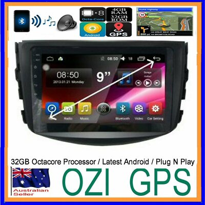 for TOYOTA RAV4 2006-12 GPS BLUETOOTH HEAD UNIT APPLE CARPLAY ANDROID AUTO +CAM